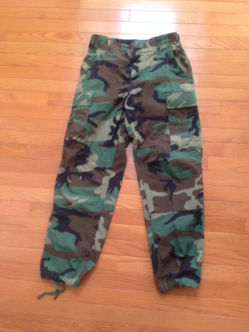 Trousers Hot Weather Woodland Camouflage Pattern Combat Etsy