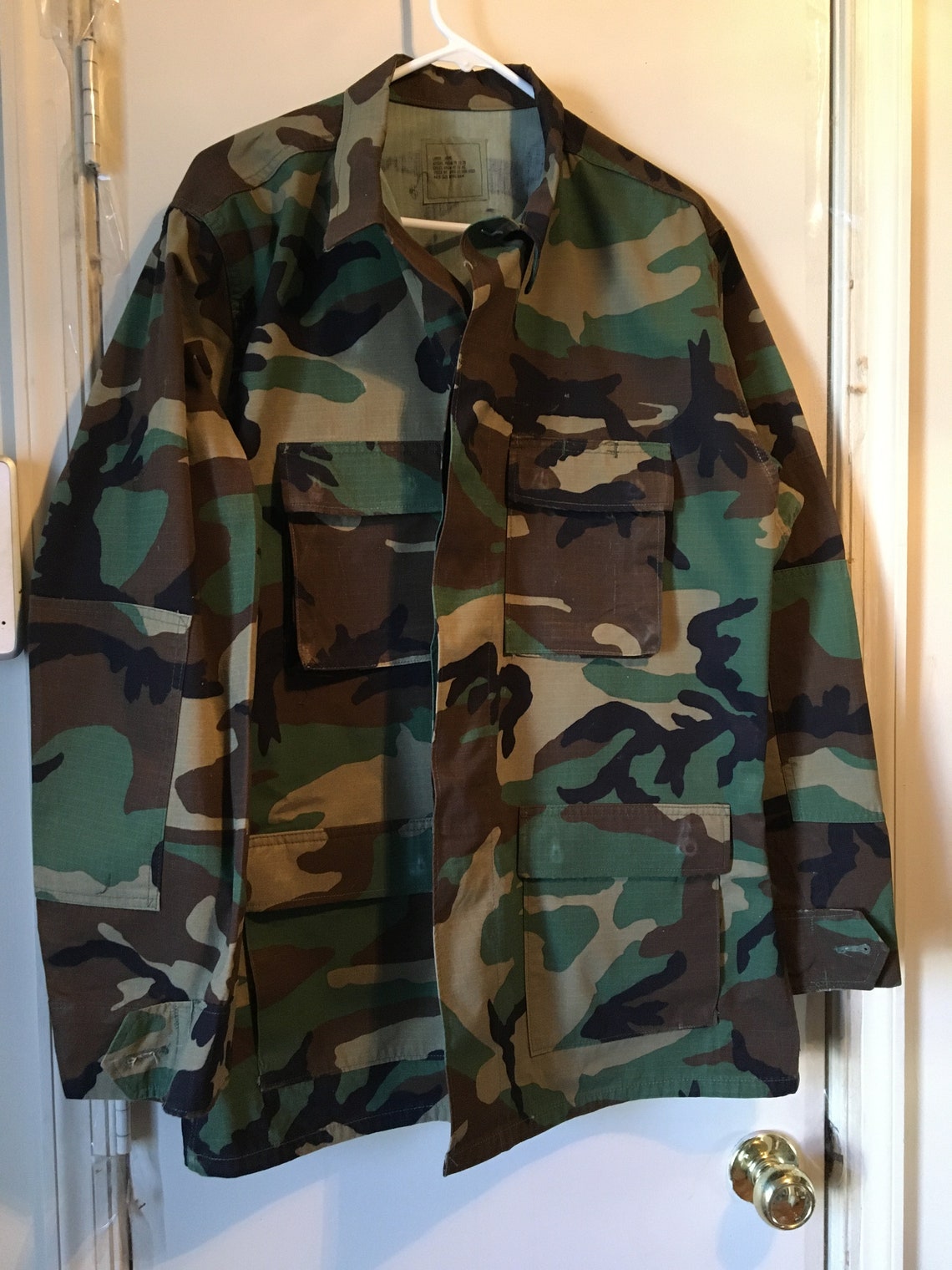 Coat Hot Weather Woodland Camouflage Pattern Combat size: - Etsy