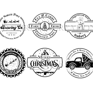 Diseño de posavasos navideños: SVG, PNG y JPEG: entrega inmediata