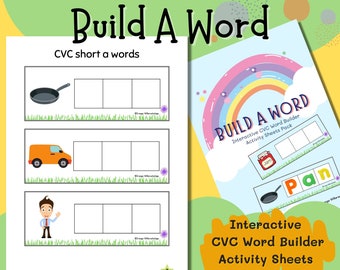 CVC Word Builder Worksheets