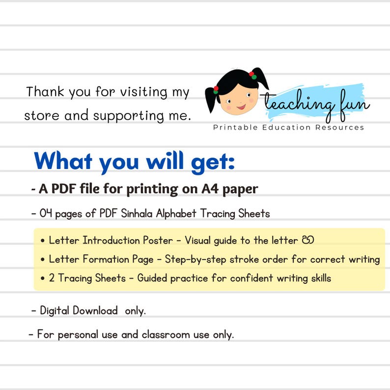 Sinhala Alphabet Tracing Sheet – Letter හ (ha) Handwriting Practice - Etsy