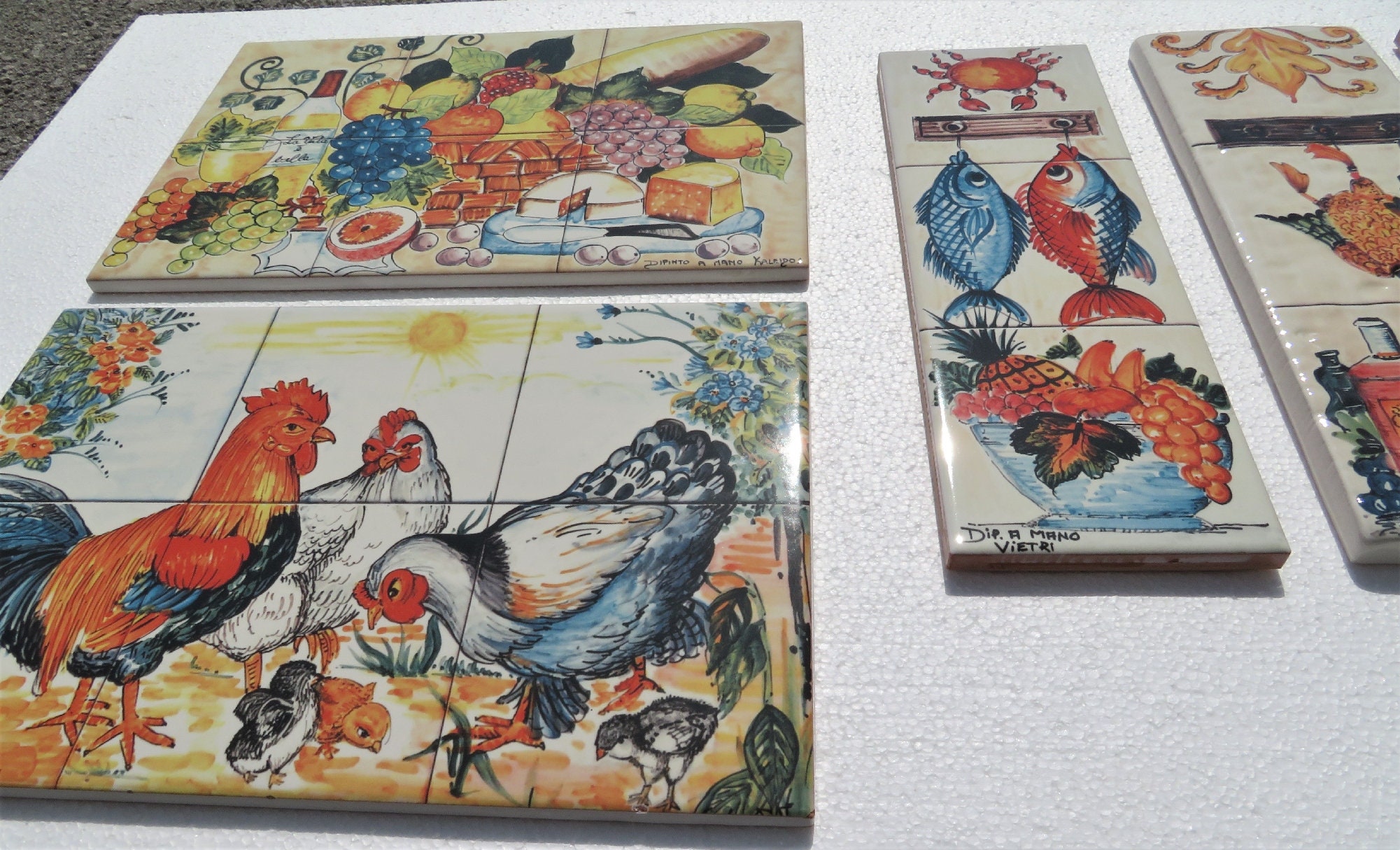 Decorative Tile Set, Hand Paint Tile, Decorative Tile, Ceramic Tile ...