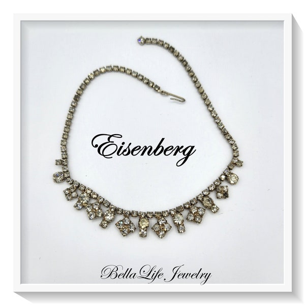 Eisenberg Delicate Rhinestone Choker Necklace