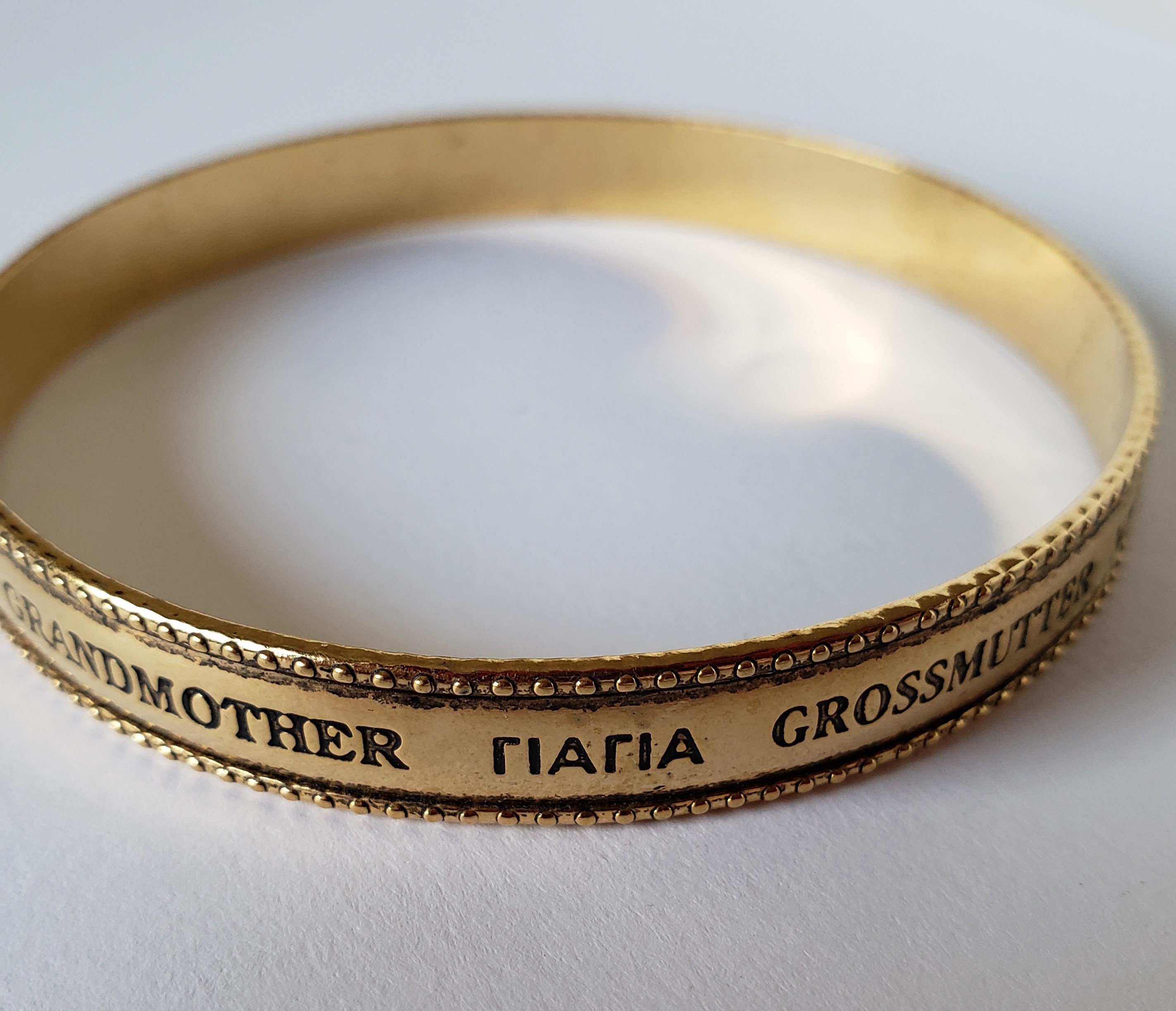 Grandmother In Different Languages Gold Tone Bangle Bracelet Etsy grandmother-in-different-languages-gold-tone-bangle-bracelet-etsy