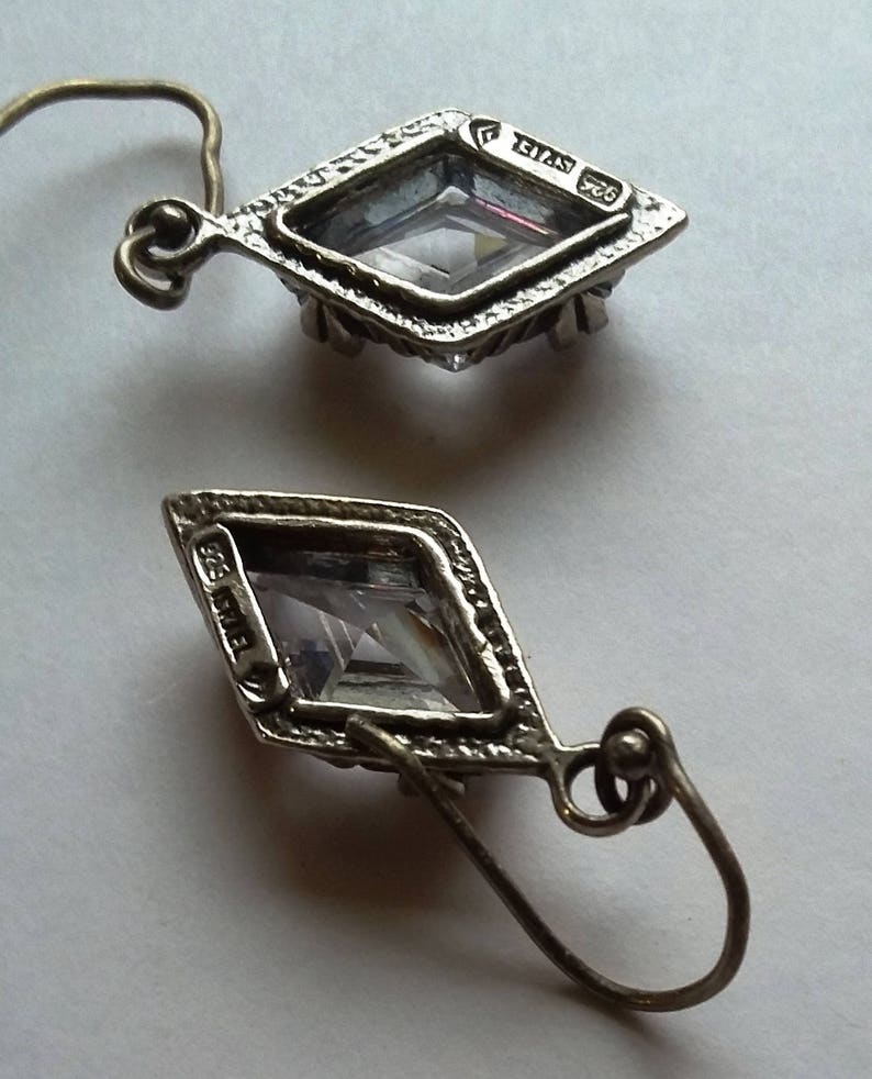 Sparkly and Beautiful! 925 Silver Israel Earrings