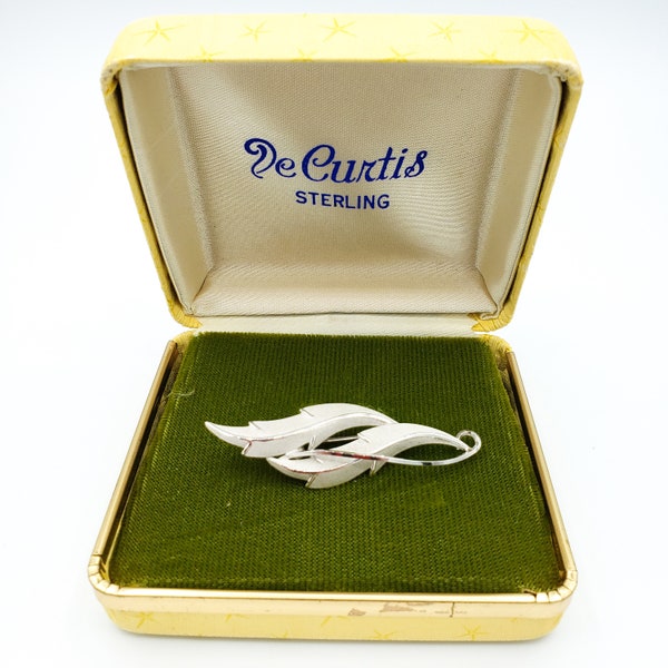 De Curtis Sterling Brooch in Original Box L10