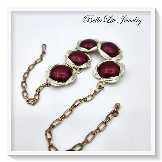 CLEARANCE Vintage Cherry Red Necklace Choker - image 4