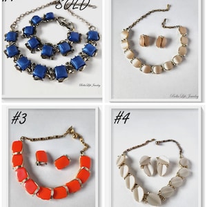 Lisner Thermoset Halskette, Ohrring, Armband-Sets, separat erhältlich