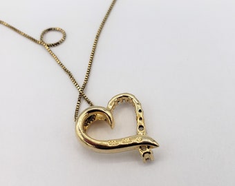 SAI 925 Heart Pendant and Chain ~ L333