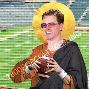 Saint Joe Burrow Prayer Candle - Cincinnati Bengals