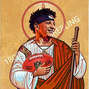 Saint Patrick Mahomes Prayer Candle - Kansas City Chiefs - Etsy
