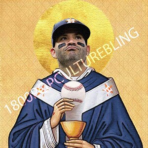 Saint Jose Altuve Prayer Candle - Houston Astros
