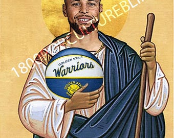 Saint Steph Curry Prayer Candle -  Golden State Warriors