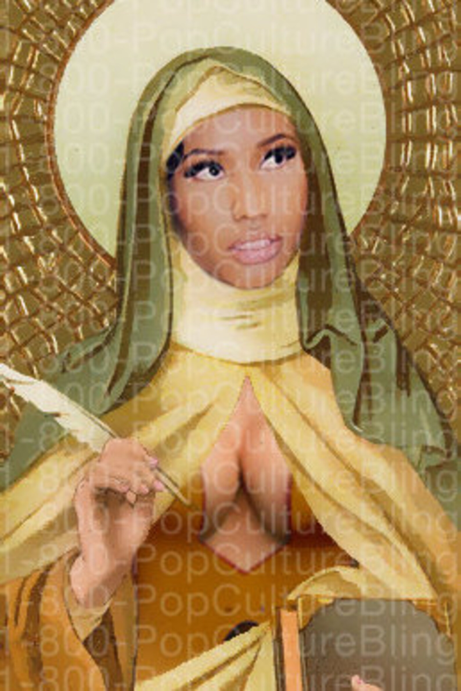 Saint Nicki Minaj Prayer Candle Etsy