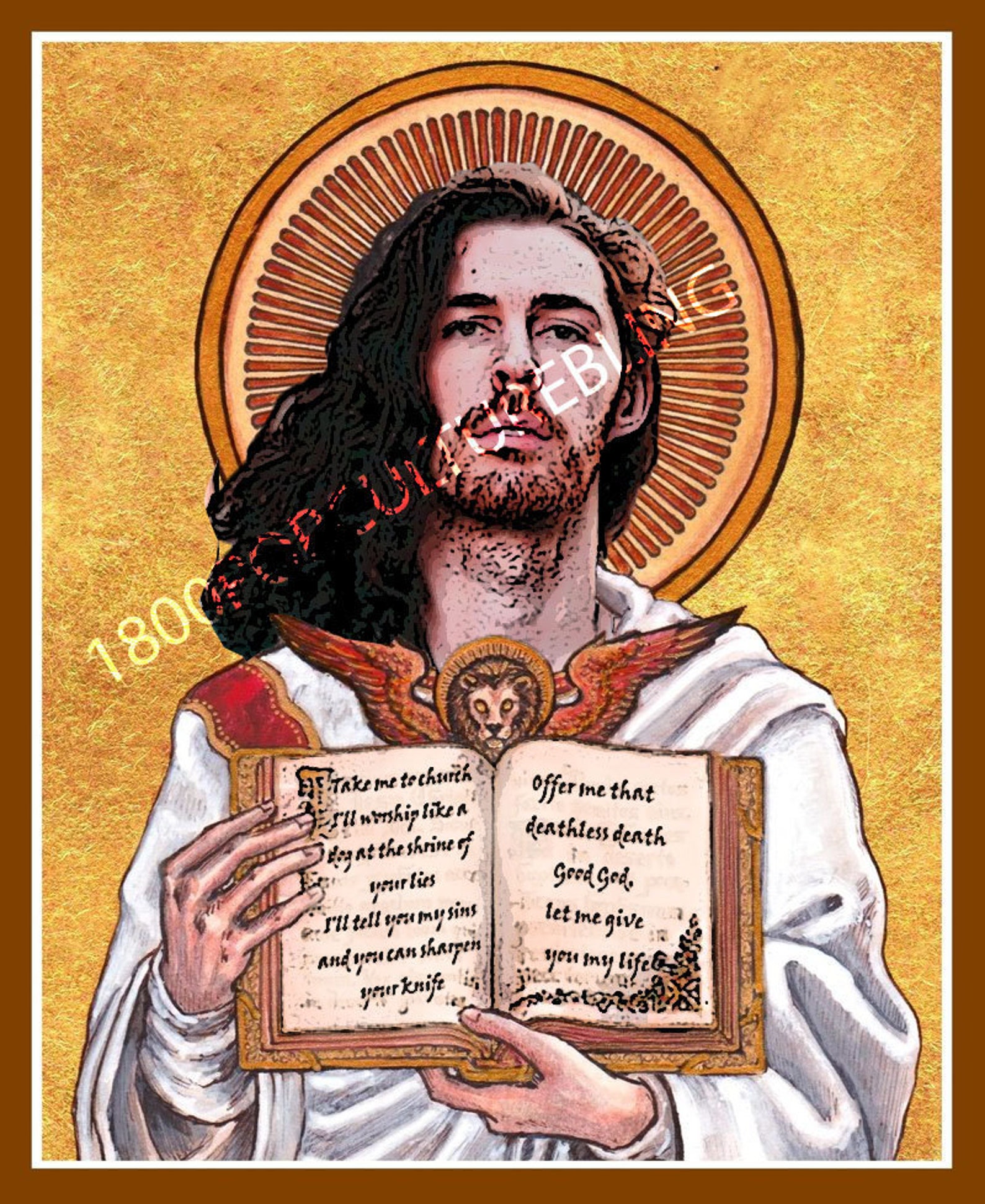 Saint Hozier Prayer Candle Etsy