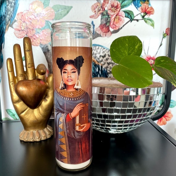 Saint Nicki Minaj Prayer Candle Chun Li Nicki Etsy