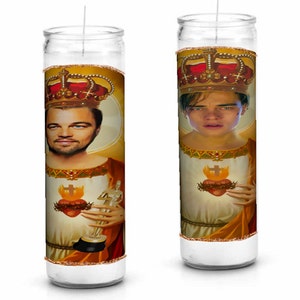 Saint Leonardo DiCaprio Prayer Candle - Leo Duo!