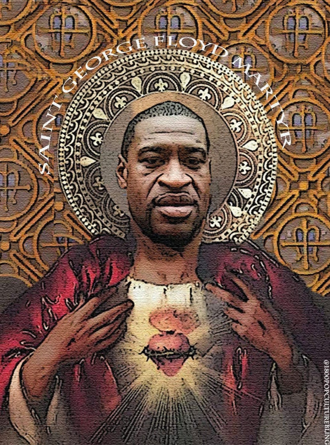 Saint George Floyd - Digitial Print, Make Your Own Candle - 100% to Charity  - Etsy Canada