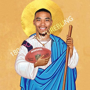 Saint Amon-Ra St. Brown  Prayer Candle - Detroit Lions