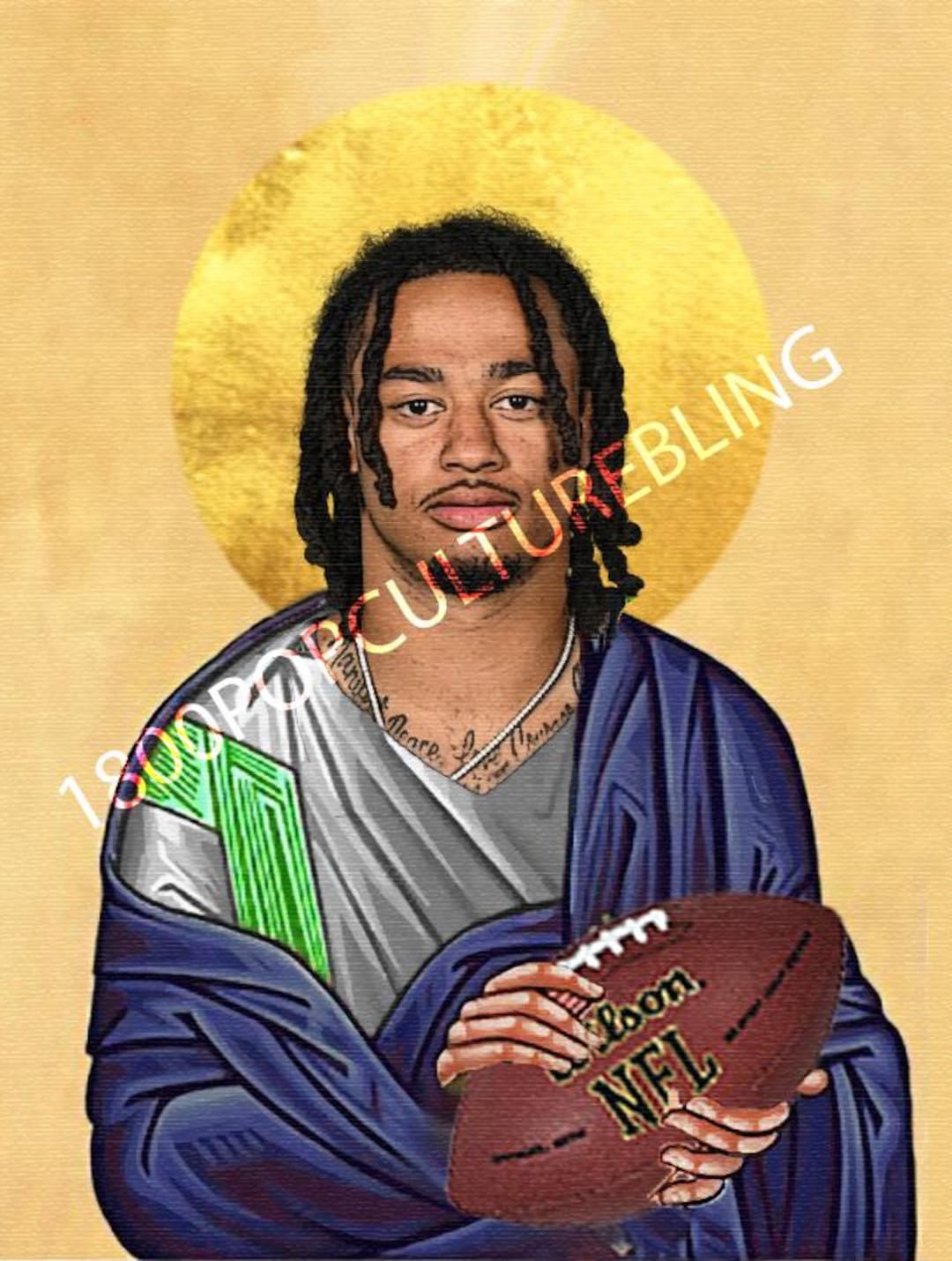 Saint Jaxon Smith-njigba Prayer Candle - Seattle Seahawks - Etsy