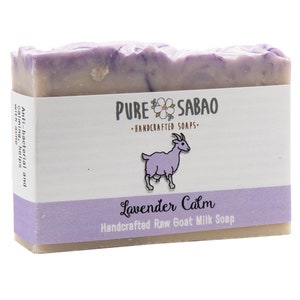 Pure Sabao Lavender Calm – Goat Milk Soap, Natural Handmade Soap, Simple Ingredients, Organic Shea Butter