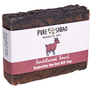 Pure Sabao - Sandalwood Forest - Goat Milk Soap - Handmade Natural Soap - Sandalwood Essential Oil