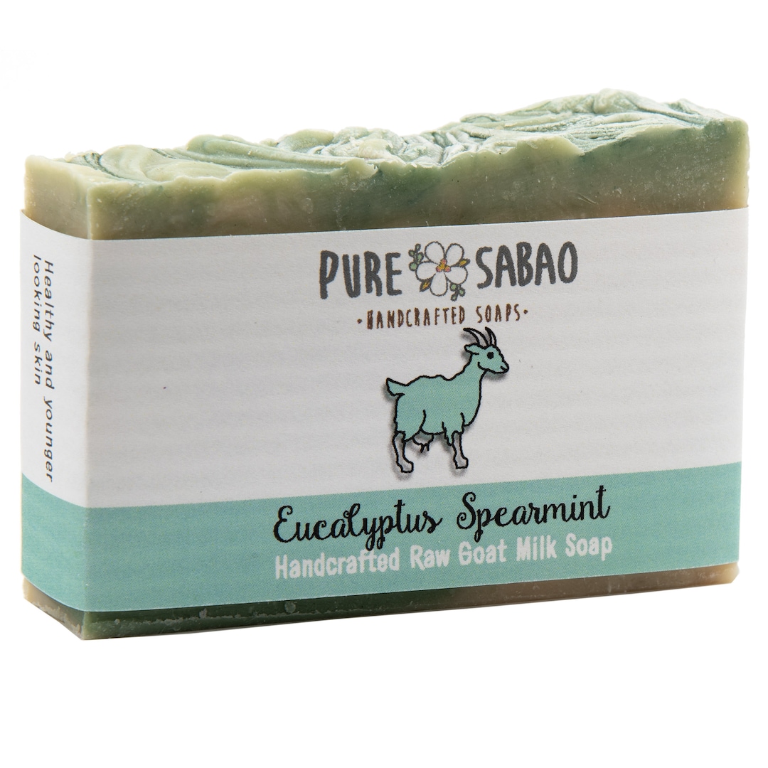 Eucalyptus Spearmint Goat Milk Soap Natural Handmade Bar Palm Oil Free ...