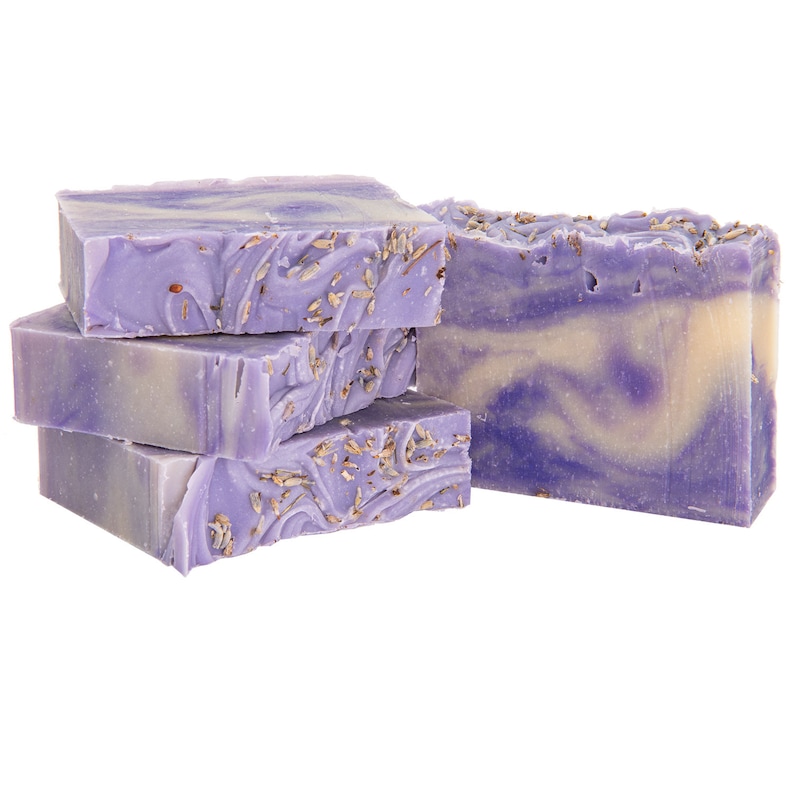 Pure Sabao Lavender Calm Goat Milk Soap, Natural Handmade Soap, Simple Ingredients, Organic Shea Butter image 3
