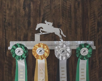 Hunter Jumper Horse Ribbon Display Equestrian Decor Gifts For Equestrians