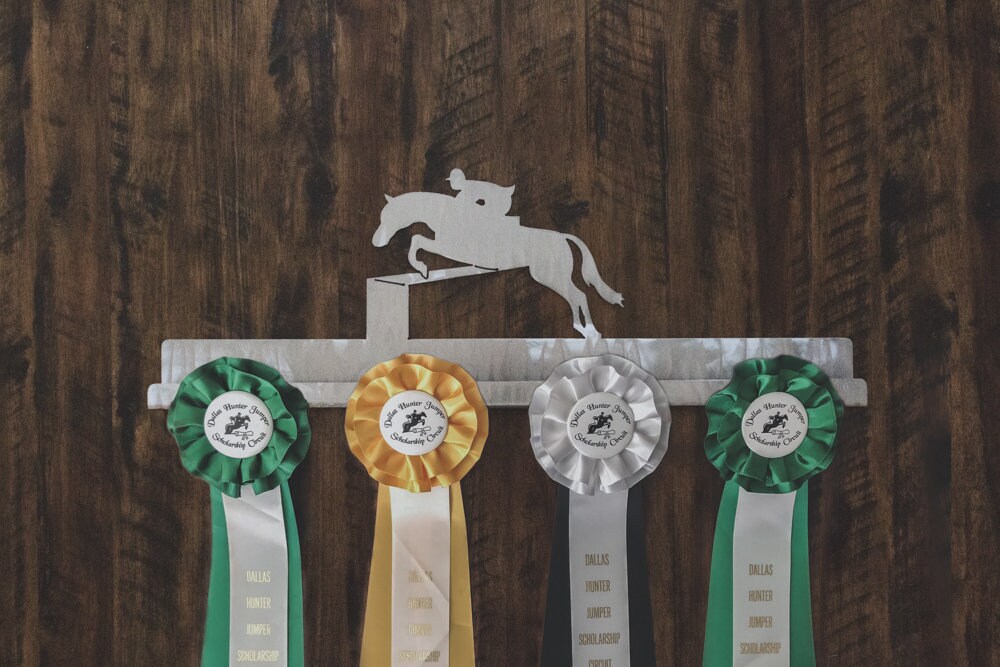 Hunter Jumper Horse Ribbon Display Equestrian Decor Gifts Etsy