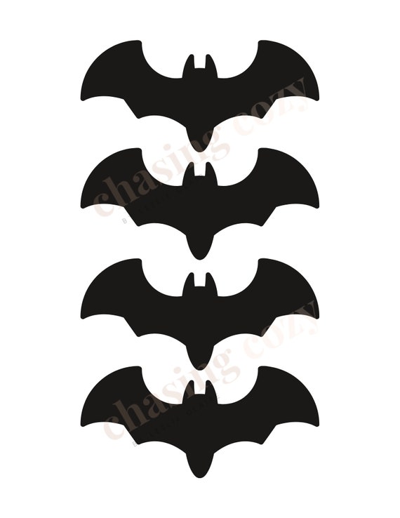 Printable Bats Bats for Halloween Decor Fall Decor Kids Etsy