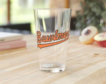 Vaso de pinta Bawlmer / Vaso de cerveza de béisbol de Baltimore / Regalo de bar de 473 ml