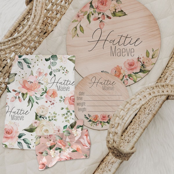 Newborn Swaddle Set Boy Etsy