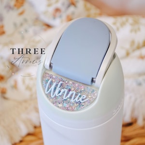 Owala Accessories Freesip Name Plate, Adhesive Custom Water Bottle Topper Tag Personalized, 16/24/32/40oz Water Bottle Tags for Kids Lid