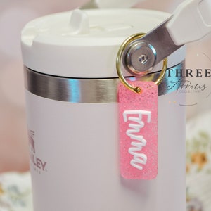 Water Bottle Name Charm, Owala Charm Freesip Name Tags, Personalized Stanley Cup Name Charms, 16/24/32/40oz Name Water Bottle Tag for Kids