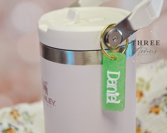 Water Bottle Name Charm, Owala Charm Freesip Name Tags, Personalized Stanley Cup Name Charms, 16/24/32/40oz Name Water Bottle Tag for Kids