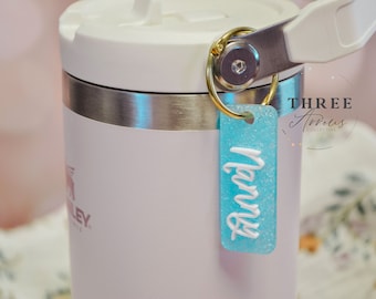 Water Bottle Name Charm, Owala Charm Freesip Name Tags, Personalized Stanley Cup Name Charms, 16/24/32/40oz Name Water Bottle Tag for Kids