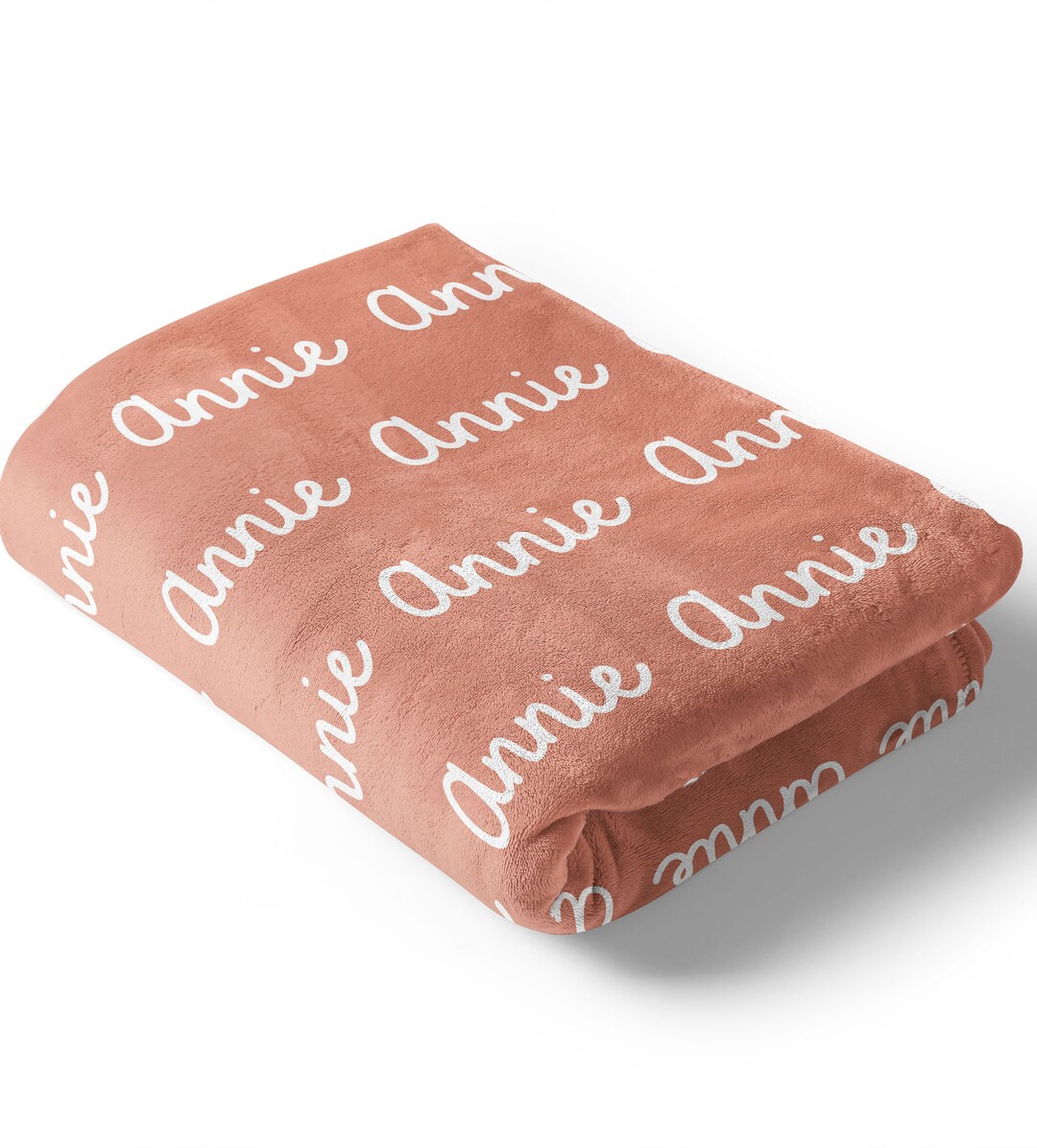Minky Name Blanket Personalized Baby Plush Blanket Earthy Etsy