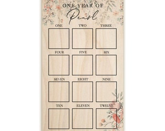 One Year of Baby, First Year Board, 1st Birthday Picture Board, First Birthday Display, Monthly Photos, 12 Months of, First Year Sign Floral