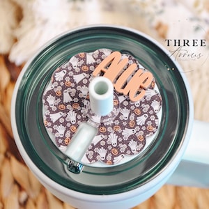 BruMate Name Plate, Halloween Tumbler Topper Tag Personalized, 30/40oz Tumbler Name Tags for Era, Personalized Tumbler Topper for Lid