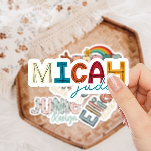 Waterproof Name Decal, Name Labels, Custom Name Decal, Name Stickers for Kids, Vinyl Name Decal, Name Sticker for Tumbler, Custom Sticker