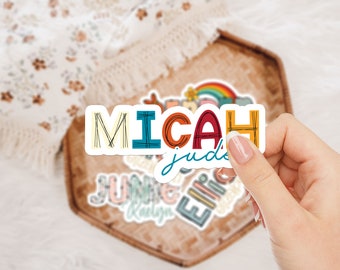 Waterproof Name Decal, Name Labels, Custom Name Decal, Name Stickers for Kids, Vinyl Name Decal, Name Sticker for Tumbler, Custom Sticker