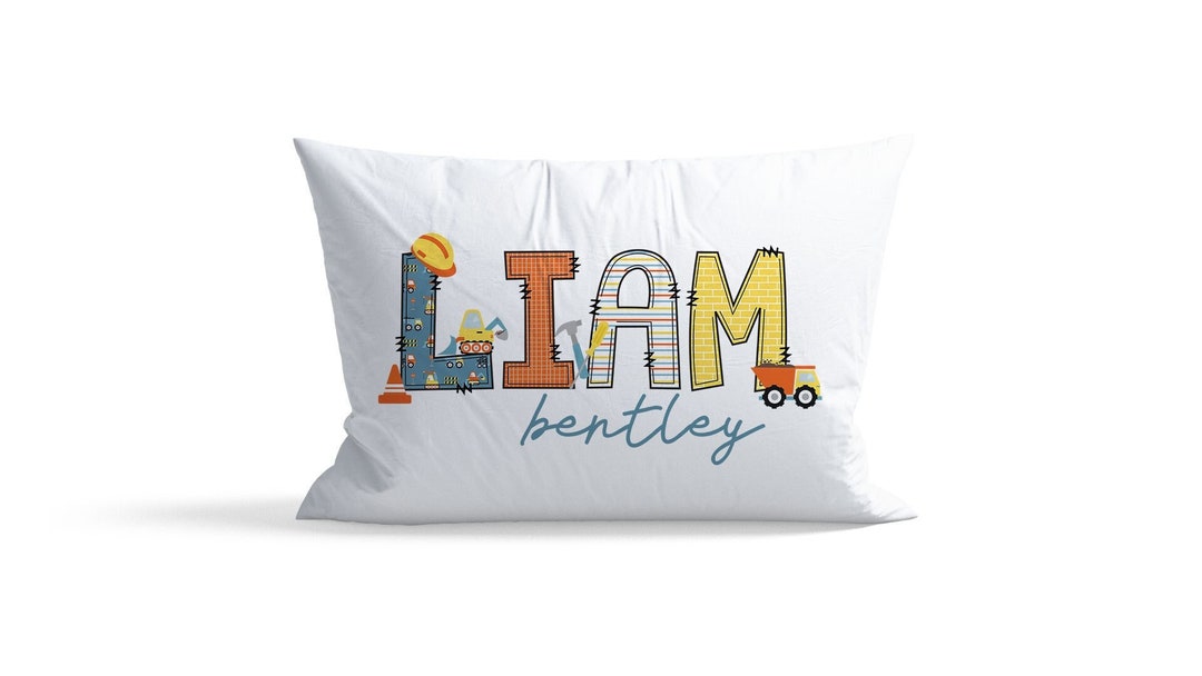 Pillow Case Personalized, Kid Pillowcases, Name Pillow Case, Standard Size Pillow Cover, Pillows