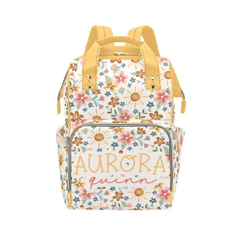 Personalized Diaper Bag Baby Name Diaper Bag Boho Sunshine Etsy