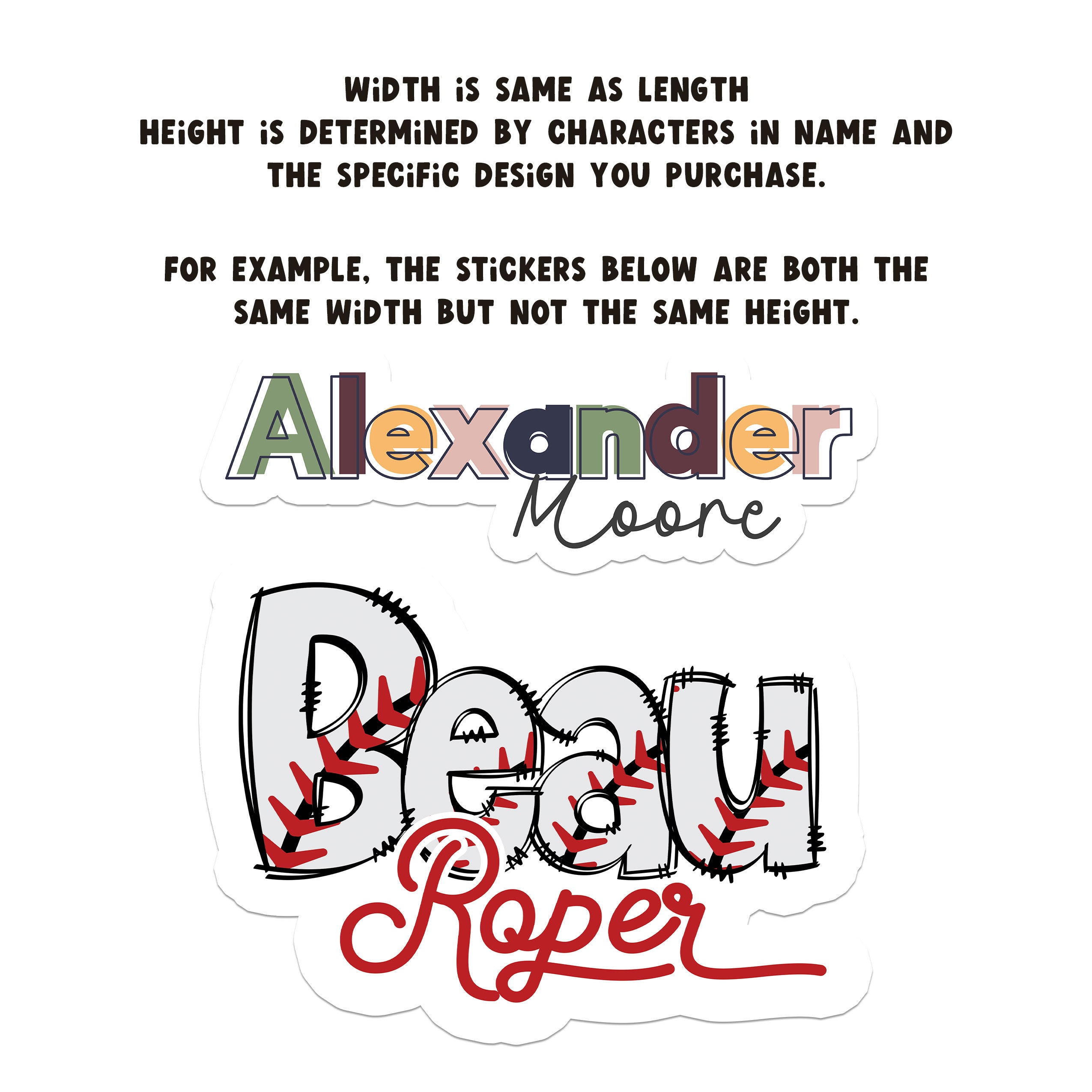 Waterproof Name Decal, Name Labels, Custom Name Decal, Name Stickers for Kids, Vinyl Name Decal, Name Sticker for Tumbler, Custom Sticker