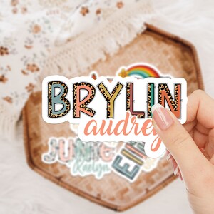 Waterproof Name Decal, Name Labels, Custom Name Decal, Name Stickers for Kids, Vinyl Name Decal, Name Sticker for Tumbler, Custom Sticker