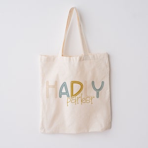 Sleepover bag, personalized name tote for kids, Weekend Bag, carry on tote bag, Summer Camp Sports, Preschool Tote Bag, Kid overnight bag