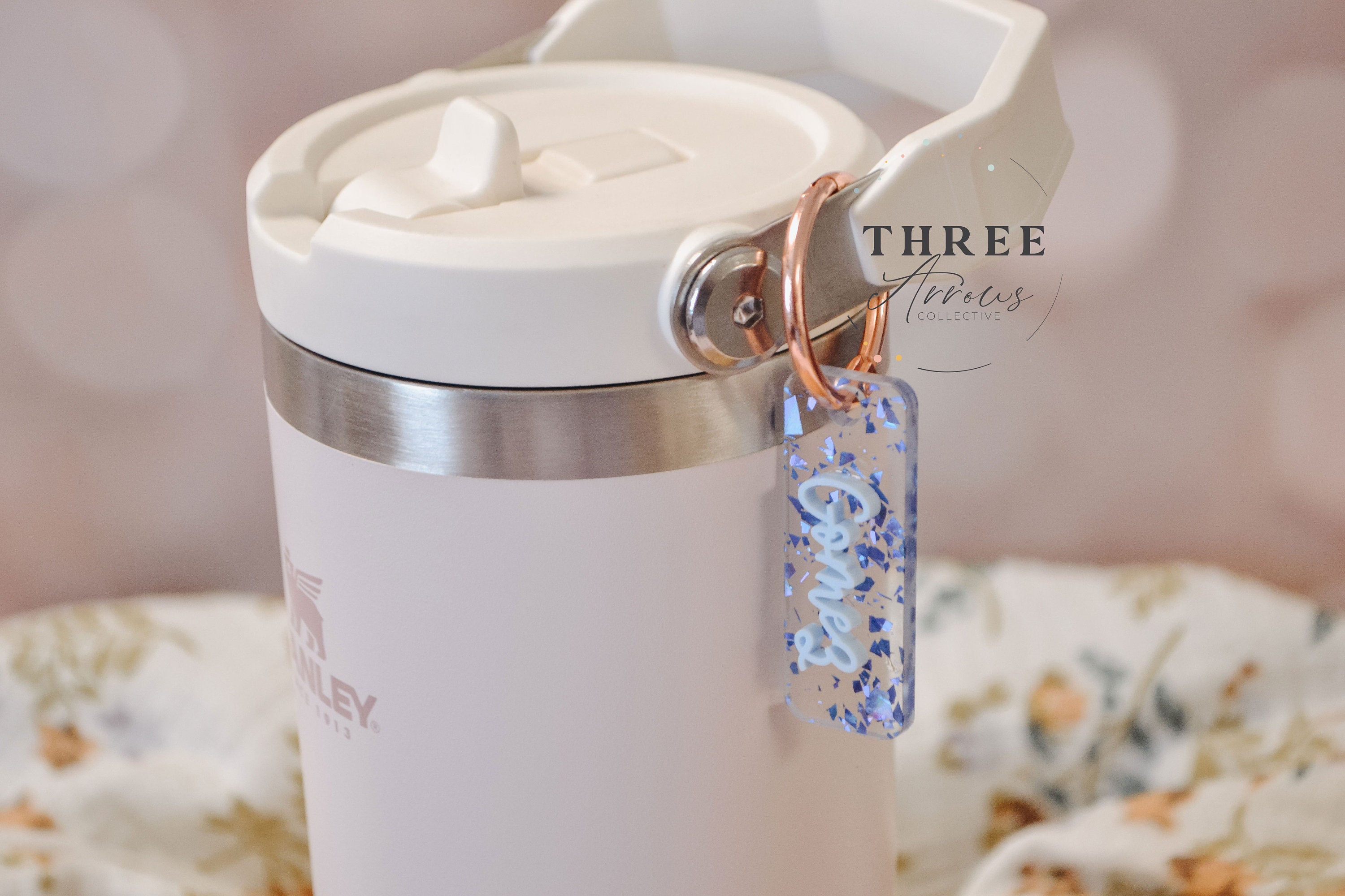 Personalized Water Bottle Name Charm for Kids and Adults, Fits Iceflow Tumblers, Customizable Name Tags, Durable Acrylic, Great Gift Idea