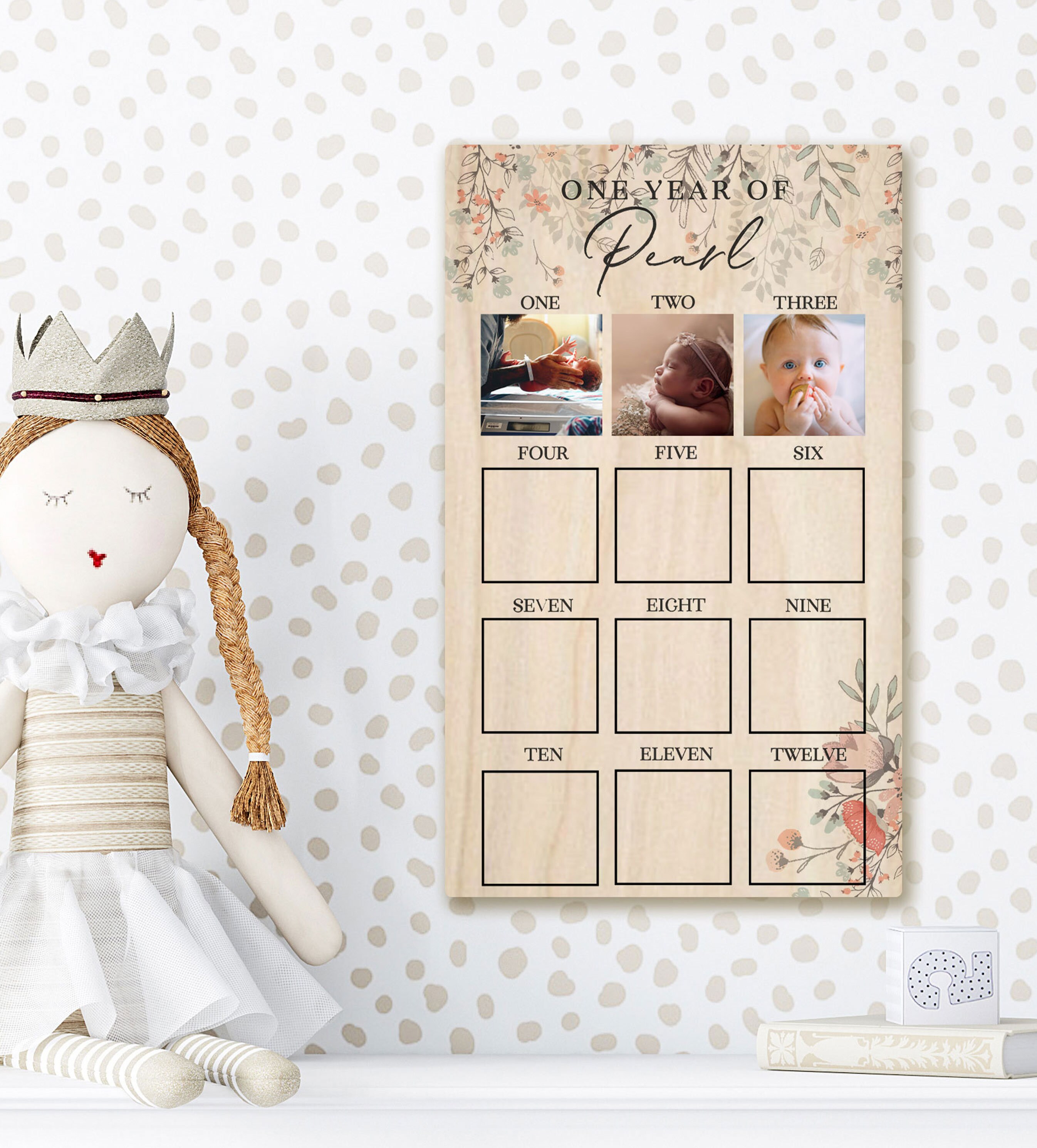 Paper & Party Supplies Banners & Signs Monthly Photos 12 Months of ...