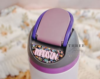 Owala Name Plate, Owala Accessories Freesip Adhesive Custom Water Bottle Topper Tag Personalized, 16/24/32/40oz Water Bottle Tags Kids Lid